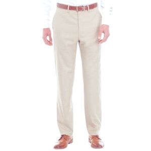 Saddlebred Traveler Stretch Flat Front Khaki Pants